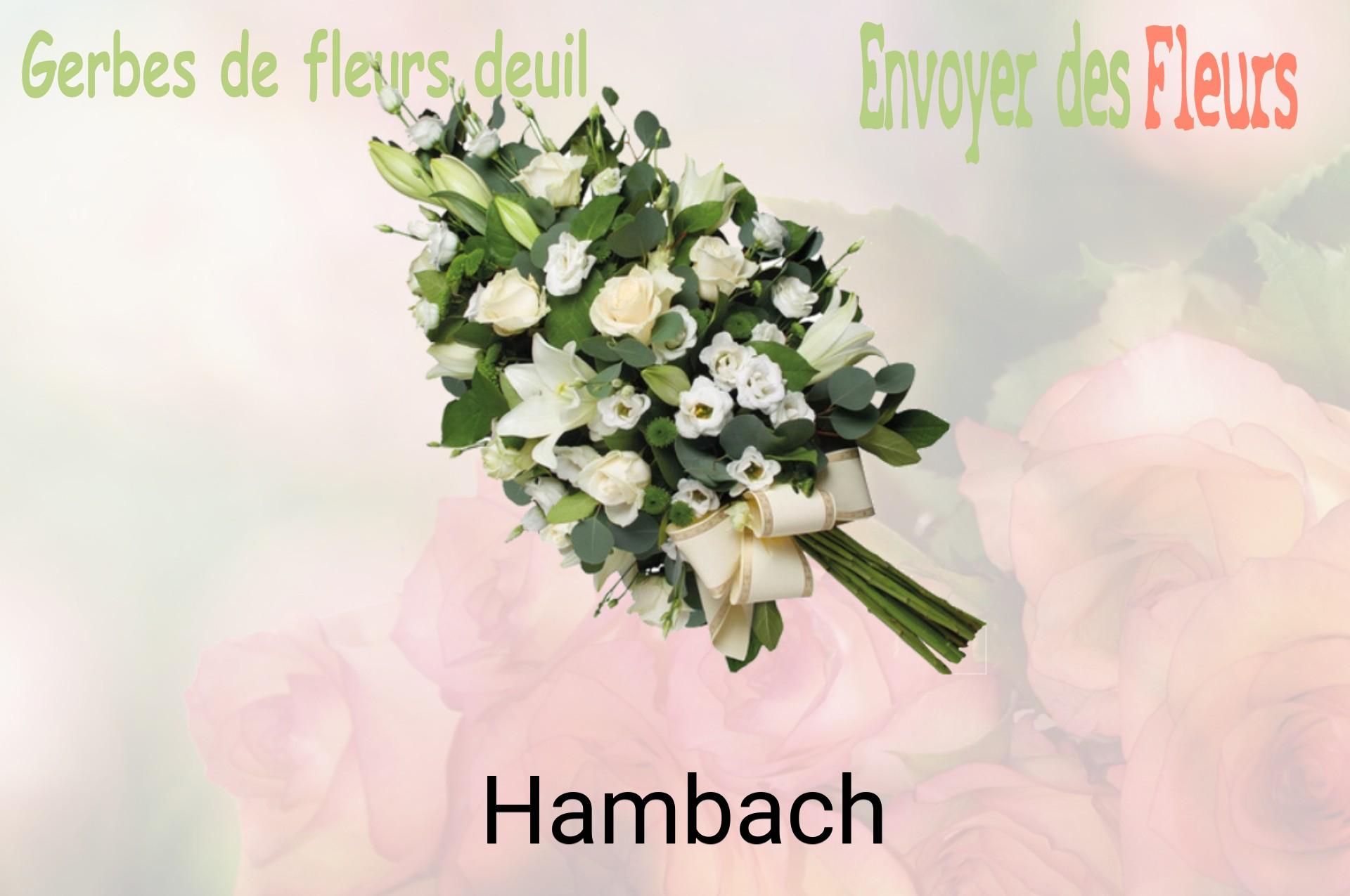 Gerbe de fleurs de deuil livrée à Hambach
